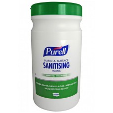 PURELL HAND AND SURFACE SANITISING WIPES (TUB) CASE/6